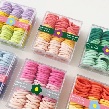 Tóc Co Giãn Cao Su Mini Nhiều Màu Không Kéo Xước cho Bé Gái - Lô Hàng Địa Phương 5