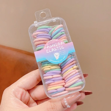Tóc Co Giãn Cao Su Mini Nhiều Màu Không Kéo Xước cho Bé Gái - Lô Hàng Địa Phương 10