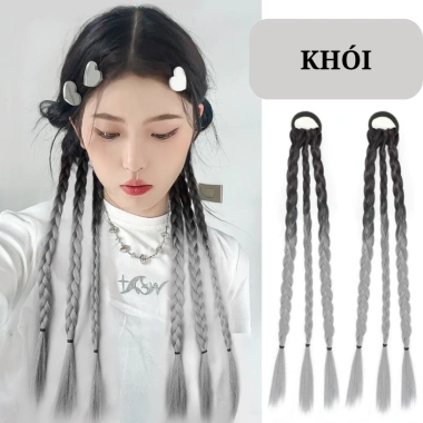 Tóc giả 3 bím Boxer Braid Ombre Light cá tính, phong cách Tết, chỉ 10.000 VND