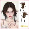 Tóc Giả Búi Bệnh Nơ Đuôi Gà - Bện Tóc Trang Trí Hàn Quốc QiQiShop Giá 99k 10