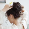 Tóc giả búi đầu xoăn lông tơ hoabud thời trang - Nối dài tóc chỉ 38k 6