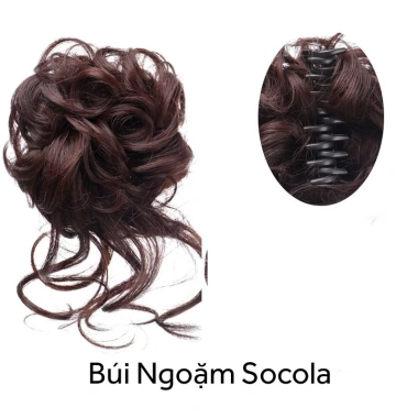 Tóc giả búi kẹp xoắn bím phong cách cổ trang cho áo dài Tết–Giá ưu đãi 105.000đ 8