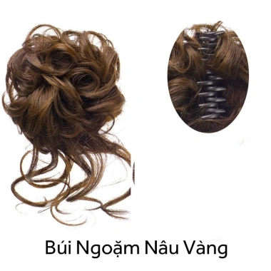 Tóc giả búi kẹp xoắn bím phong cách cổ trang cho áo dài Tết–Giá ưu đãi 105.000đ 9