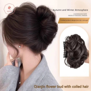 Tóc Giả Bun Bud Nữ Kẹp Tăng Đuôi Ngựa Tóc Mảnh Đẹp Dụng Cụ Tạo Kiểu