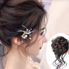 Tóc giả bun xoăn co giãn Đuôi ngựa - Fixator tạo kiểu, phần mở rộng, giá 36.200 VND
