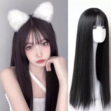 Tóc giả che phủ toàn bộ thẳng dài cho nữ - Mở rộng tóc tổng hợp tự nhiên, giá chỉ 117.800 3
