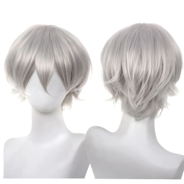 Tóc giả cosplay anime ngắn uốn cong cho nam – phủ đầy đầu, giao hàng nhanh, giảm còn 114.400₫