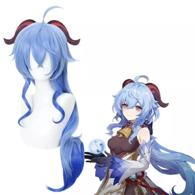 Tóc giả cosplay Ganyu nhân vật 80cm sợi tổng hợp chịu nhiệt độ bền cao - Giá chỉ 266.867 VND, giảm mạnh