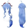 Tóc giả cosplay Ganyu nhân vật 80cm sợi tổng hợp chịu nhiệt độ bền cao - Giá chỉ 266.867 VND, giảm mạnh 2