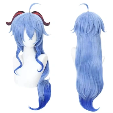 Tóc giả cosplay Ganyu nhân vật 80cm sợi tổng hợp chịu nhiệt độ bền cao - Giá chỉ 266.867 VND, giảm mạnh 2