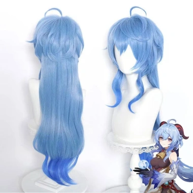 Tóc giả cosplay Ganyu nhân vật 80cm sợi tổng hợp chịu nhiệt độ bền cao - Giá chỉ 266.867 VND, giảm mạnh 3