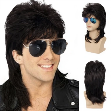Tóc Giả Cosplay Hoá Trang Elvis Presley - Nhạc Rock, Giá Ưu Đãi 195k 3