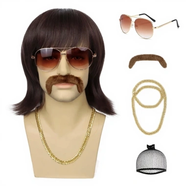 Tóc Giả Cosplay Hoá Trang Elvis Presley - Nhạc Rock, Giá Ưu Đãi 195k 5