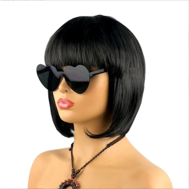 Tóc giả cosplay Hoá trang Kiểu Bob kèm kính - Nhiều màu, giảm giá 20%