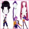 Tóc giả Cosplay Rumi Mira Zoey Tím - Tổng hợp chịu nhiệt, phù hợp Halloween & roleplay, dùng hàng ngày - MỚI 3