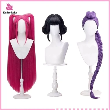 Tóc giả Cosplay Rumi Mira Zoey Tím - Tổng hợp chịu nhiệt, phù hợp Halloween & roleplay, dùng hàng ngày - MỚI 9