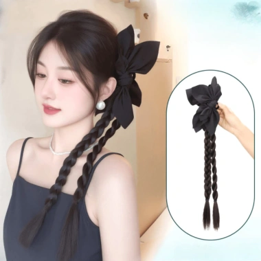 Tóc Giả Đuôi Ngựa Dài DIY Bện Bột Chiên Xoắn Bím Bướm Kẹp Tóc Phụ Kiện Giá 60k 2 Tóc Giả Đuôi Ngựa Dài DIY Bện Bột Chiên Xoắn Bím Bướm Kẹp Tóc Phụ Kiện Giá 60k 2