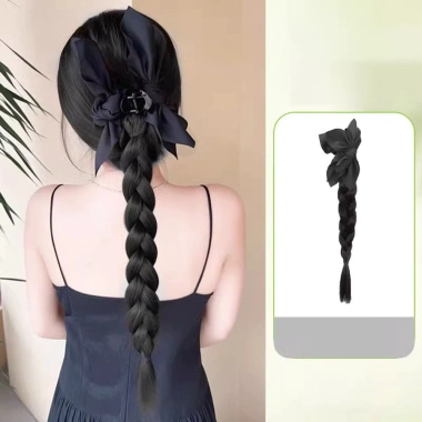 Tóc Giả Đuôi Ngựa Dài DIY Bện Bột Chiên Xoắn Bím Bướm Kẹp Tóc Phụ Kiện Giá 60k