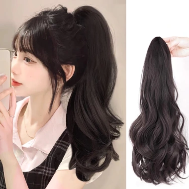 Tóc giả đuôi ngựa dài thẳng, mềm mại tự nhiên, thời trang 39.600₫ - Dùng hàng ngày