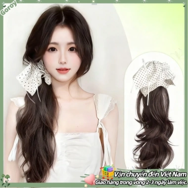 Tóc giả đuôi ngựa thấp chấm bi nữ - Tăng volume, tạo style nhanh, giá ưu đãi 72.584₫