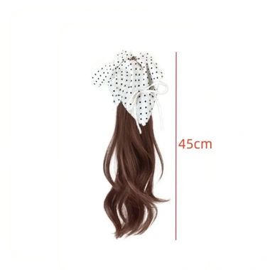Tóc giả đuôi ngựa thấp chấm bi nữ - Tăng volume, tạo style nhanh, giá ưu đãi 72.584₫