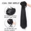 Tóc giả đuôi ngựa tổng hợp dài, chiên bột xoắn, kẹp bện mó phỏng - chỉ 70.000₫ 5