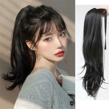Tóc giả đuôi ngựa xoăn băng keo vô hình, tăng thể tích tóc, giao nhanh địa phương 3 Tóc giả đuôi ngựa xoăn băng keo vô hình, tăng thể tích tóc, giao nhanh địa phương 3