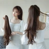 Tóc giả đuôi ngựa xoăn băng keo vô hình, tăng thể tích tóc, giao nhanh địa phương 4