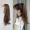 Tóc giả đuôi ngựa xoăn băng keo vô hình, tăng thể tích tóc, giao nhanh địa phương 5