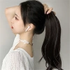Tóc giả đuôi ngựa xoăn băng keo vô hình, tăng thể tích tóc, giao nhanh địa phương 7