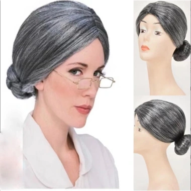 Tóc giả hoá trang bà già đóng phim - Giá chỉ 60.000, tặng lưới bảo vệ tóc 6 Tóc giả hoá trang bà già đóng phim - Giá chỉ 60.000, tặng lưới bảo vệ tóc 6