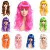 Tóc giả hoá trang kiểu xoan đầy màu sắc tặng lưới Giá chỉ 35.000 VNĐ