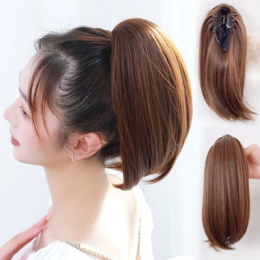 Tóc giả kẹp đuôi ngựa thẳng 30cm cho nữ - Phụ kiện thời trang giá ưu đãi 39.600 VND 2
