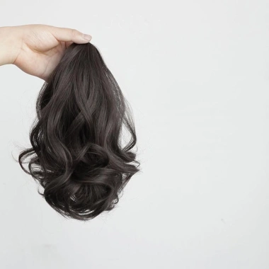 Tóc giả kẹp đuôi ngựa thẳng 30cm cho nữ - Phụ kiện thời trang giá ưu đãi 39.600 VND 9