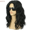 Tóc giả nam đen dài WEETW - Cosplay Halloween, Disco Anime Retro, giảm giá 217k