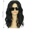 Tóc giả nam đen dài WEETW - Cosplay Halloween, Disco Anime Retro, giảm giá 217k 2