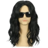 Tóc giả nam đen dài WEETW - Cosplay Halloween, Disco Anime Retro, giảm giá 217k 10