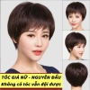 Tóc giả nguyên đầu ngắn tháng mát, dễ chăm sóc - Tặng lưới, giá chỉ 80.000₫