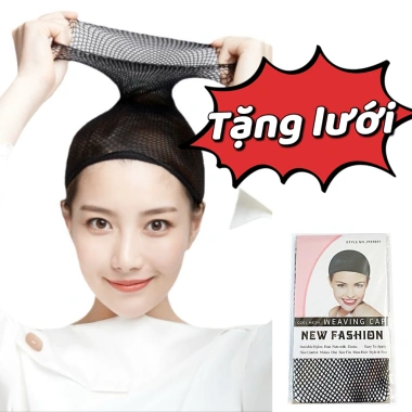 Tóc giả nguyên đầu ngắn tháng mát, dễ chăm sóc - Tặng lưới, giá chỉ 80.000₫