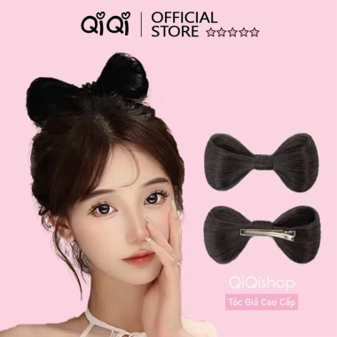 Tóc giả nơ kẹp nữ dễ thương - Giá chỉ 53.000đ, giảm từ 66.250 - Qiqishop