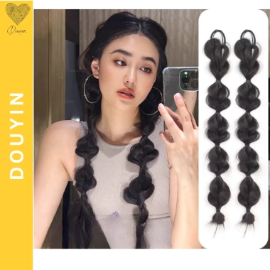 Tóc Giả Nữ Bện Hai Bím T7 - Kẹp Tóc Thời Trang, Tóc Tết Cosplay, Giá 37.820₫