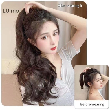 Tóc Giả Nữ Luimo Dài 35‑60cm Xoăn Đuôi Ngựa Kẹp Móng Vuốt SBS Giá 83.376 VND