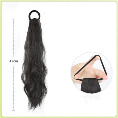 Tóc giả phong cách Trung Hoa, phồng hơi xoăn, đuôi ngựa, bện sóng, nối dài 10
