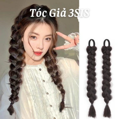 Tóc giả tết dài kiểu đuôi ngựa dễ thương cho nữ - Giá chỉ 35.000đ, giảm mạnh