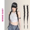 Tóc Giả Tết Hai Bím Xinh Xắn Đeo Nhanh, Đuôi Ngựa Dễ Thương 70cm Hottrend Giá 48k