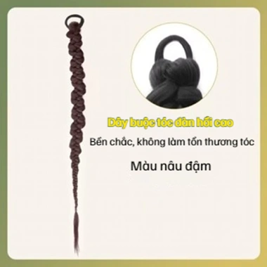 Tóc giả Tết kiểu Trung Quốc hiện đại bím xoắn thời trang kèm cài tóc tự nhiên - Giá chỉ 54.000₫ 6 Tóc giả Tết kiểu Trung Quốc hiện đại bím xoắn thời trang kèm cài tóc tự nhiên - Giá chỉ 54.000₫ 6