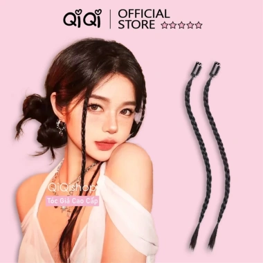 Tóc giả Tết lọn nhỏ bắt sáng tự nhiên cho nữ - Giảm giá, chỉ 27.000₫
