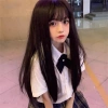 Tóc giả thẳng dài 60cm bangs nữ, che đầu toàn bộ tự nhiên - Giao hàng tận nơi, chỉ 115.500₫ 4