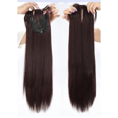 Tóc giả thẳng dài 60cm bangs nữ, che đầu toàn bộ tự nhiên - Giao hàng tận nơi, chỉ 115.500₫ 6