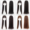 Tóc giả thẳng dài 60cm bangs nữ, che đầu toàn bộ tự nhiên - Giao hàng tận nơi, chỉ 115.500₫ 7